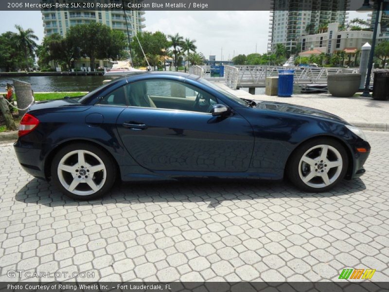 Caspian Blue Metallic / Beige 2006 Mercedes-Benz SLK 280 Roadster
