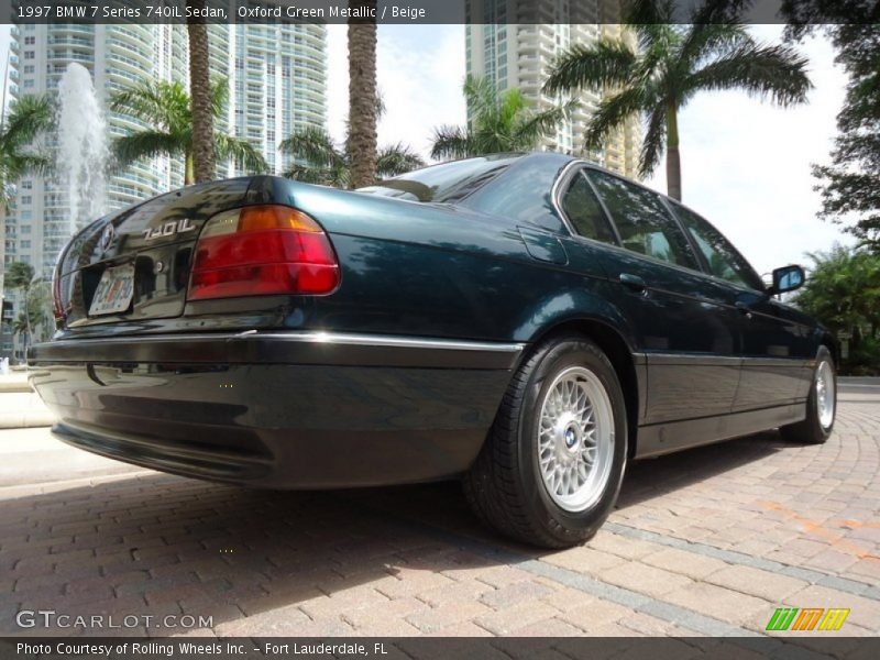 Oxford Green Metallic / Beige 1997 BMW 7 Series 740iL Sedan