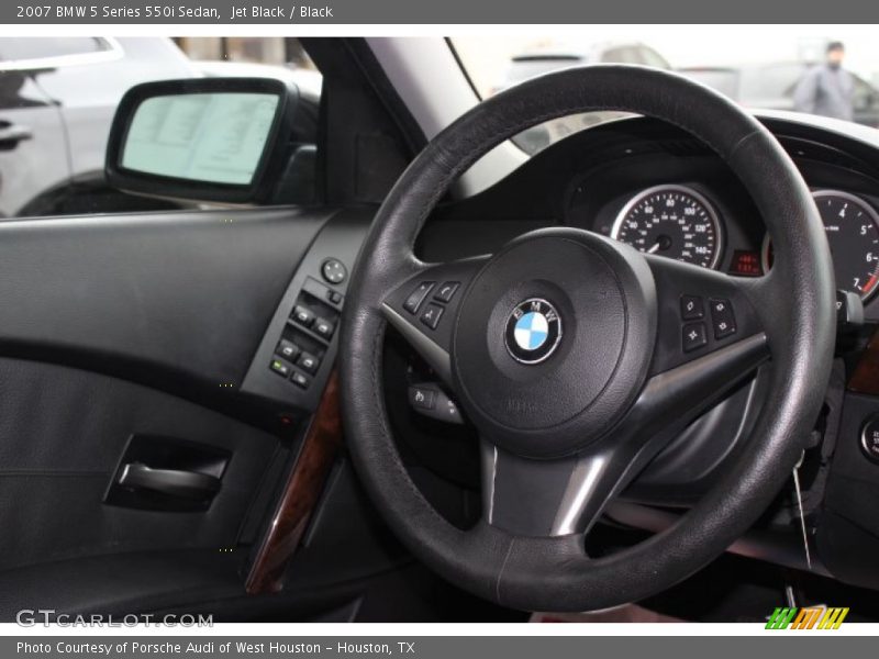 Jet Black / Black 2007 BMW 5 Series 550i Sedan