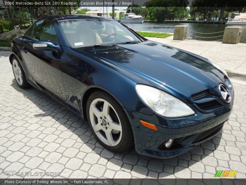 Caspian Blue Metallic / Beige 2006 Mercedes-Benz SLK 280 Roadster