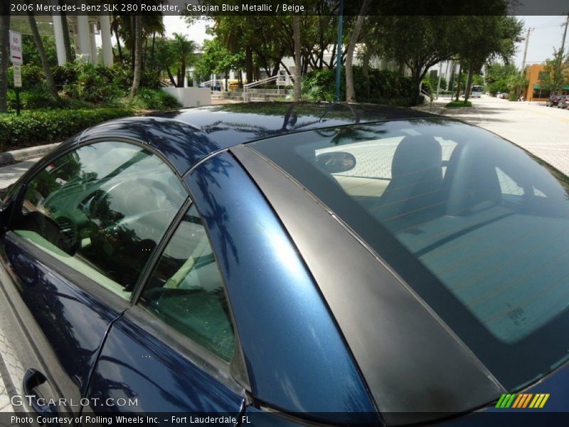 Caspian Blue Metallic / Beige 2006 Mercedes-Benz SLK 280 Roadster