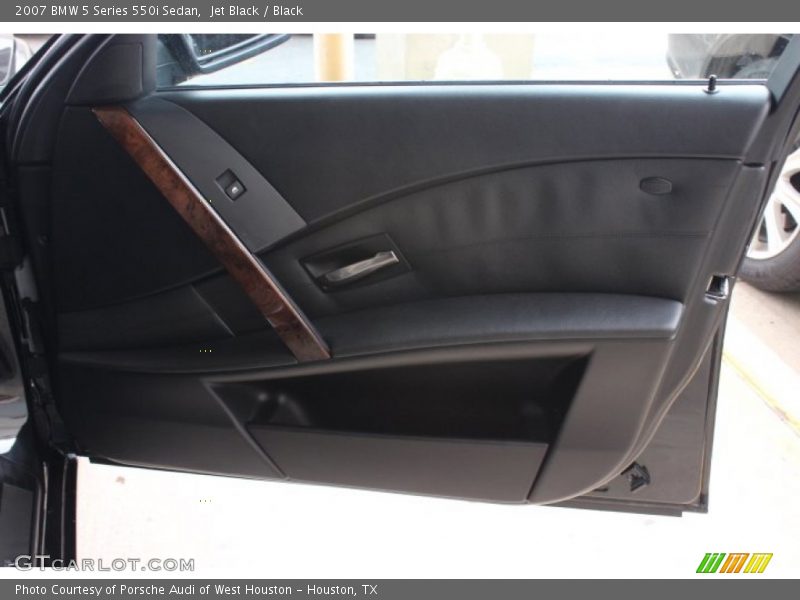 Jet Black / Black 2007 BMW 5 Series 550i Sedan