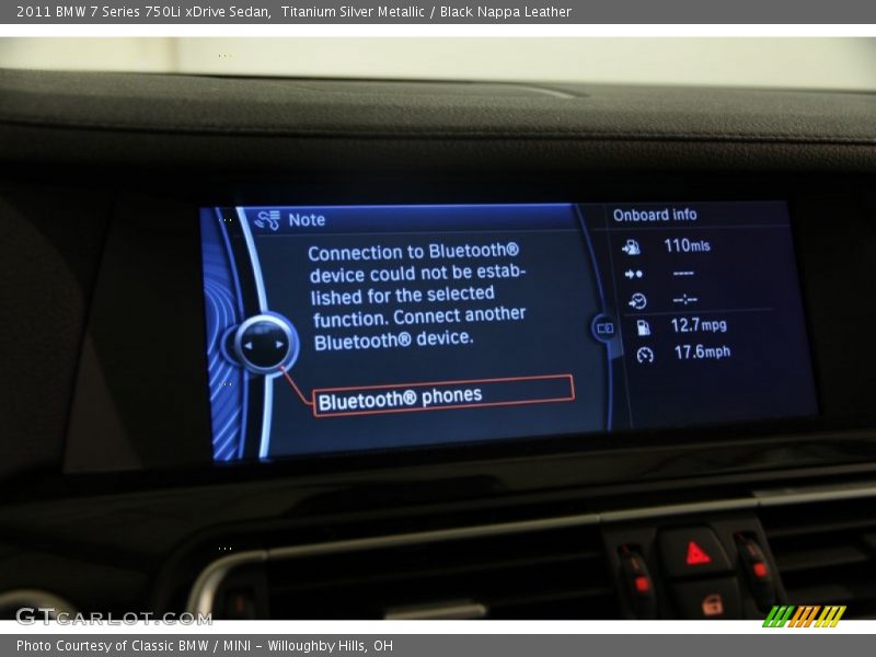 Titanium Silver Metallic / Black Nappa Leather 2011 BMW 7 Series 750Li xDrive Sedan