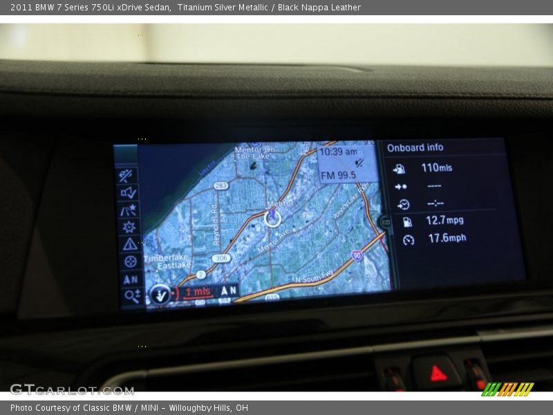Titanium Silver Metallic / Black Nappa Leather 2011 BMW 7 Series 750Li xDrive Sedan