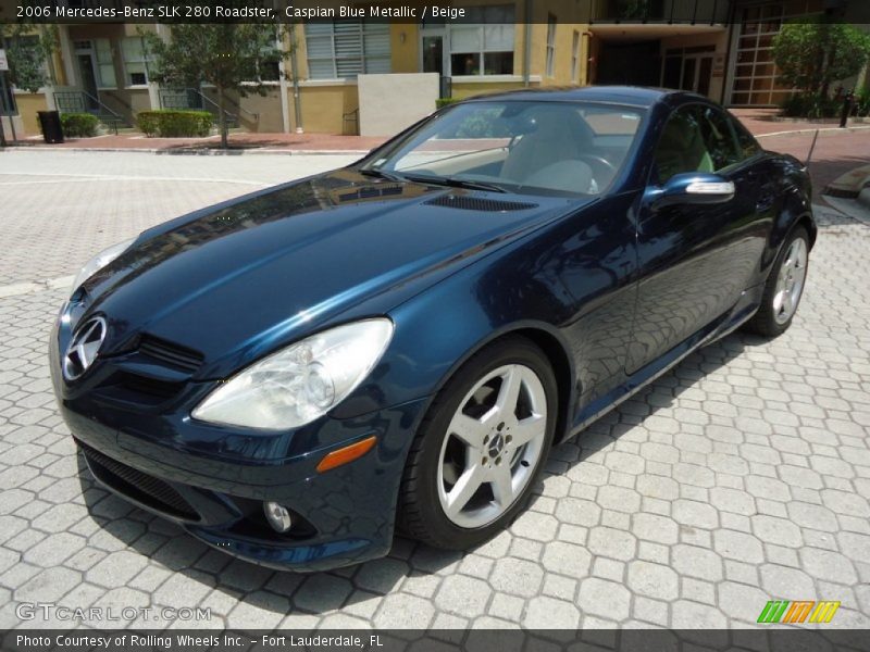 Caspian Blue Metallic / Beige 2006 Mercedes-Benz SLK 280 Roadster