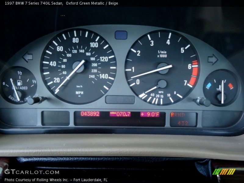  1997 7 Series 740iL Sedan 740iL Sedan Gauges