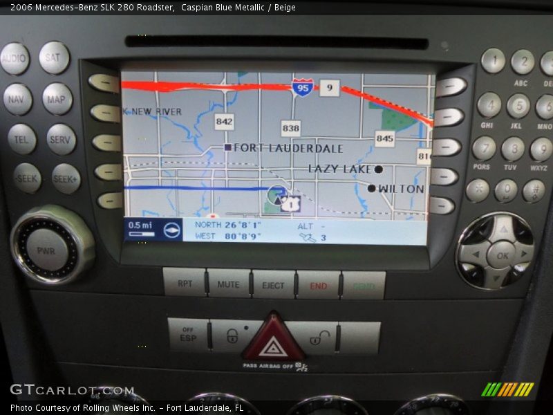 Caspian Blue Metallic / Beige 2006 Mercedes-Benz SLK 280 Roadster