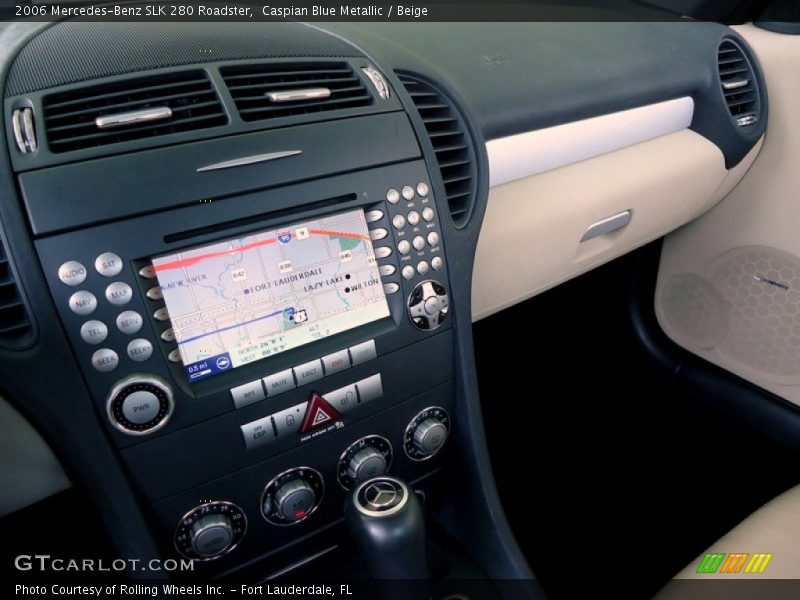 Caspian Blue Metallic / Beige 2006 Mercedes-Benz SLK 280 Roadster