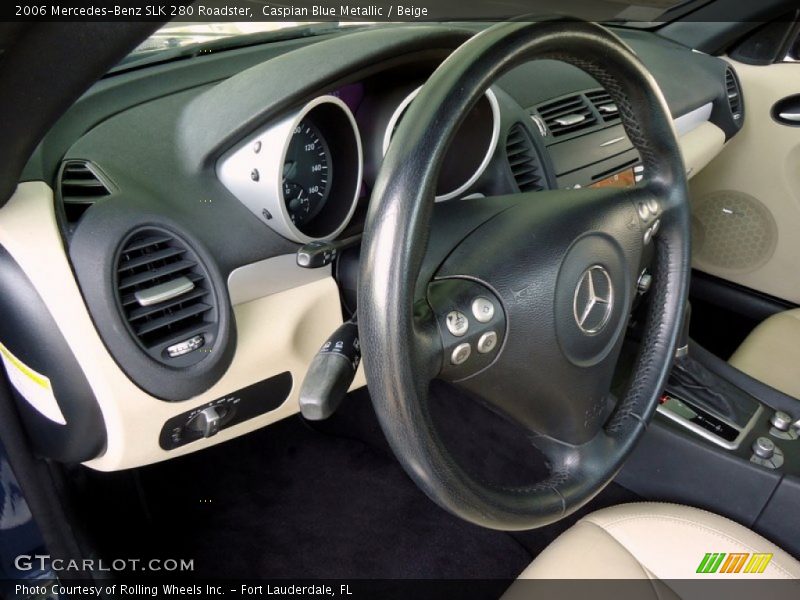 Caspian Blue Metallic / Beige 2006 Mercedes-Benz SLK 280 Roadster