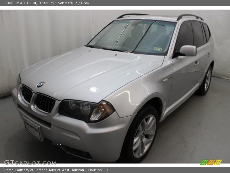 Titanium Silver Metallic / Grey 2006 BMW X3 3.0i