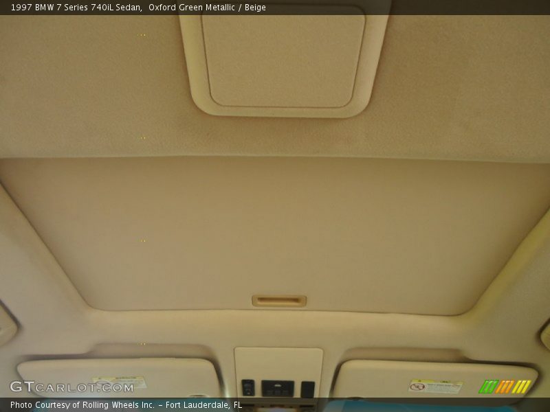 Sunroof of 1997 7 Series 740iL Sedan