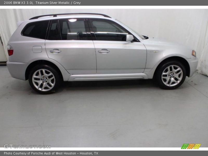 Titanium Silver Metallic / Grey 2006 BMW X3 3.0i
