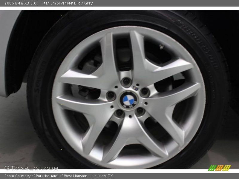 Titanium Silver Metallic / Grey 2006 BMW X3 3.0i