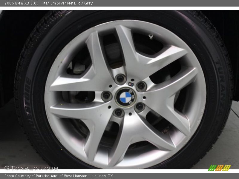 Titanium Silver Metallic / Grey 2006 BMW X3 3.0i