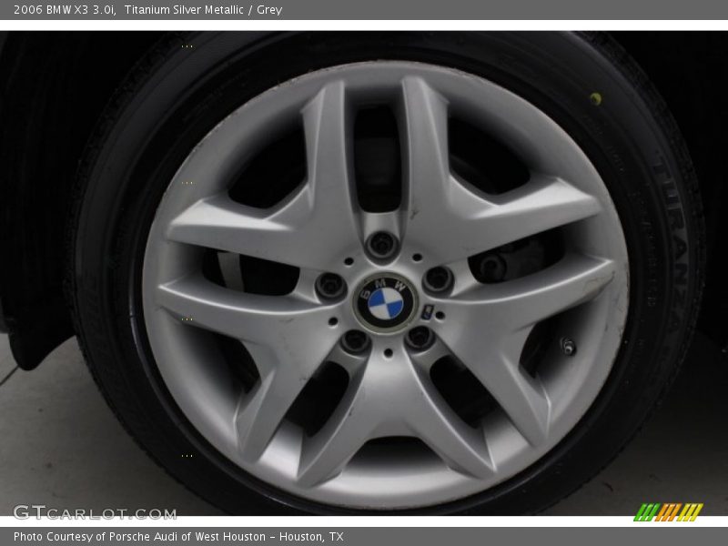 Titanium Silver Metallic / Grey 2006 BMW X3 3.0i