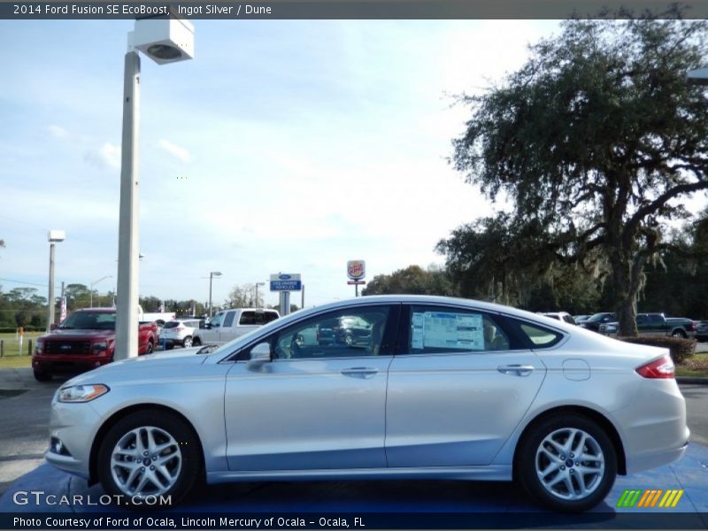 Ingot Silver / Dune 2014 Ford Fusion SE EcoBoost