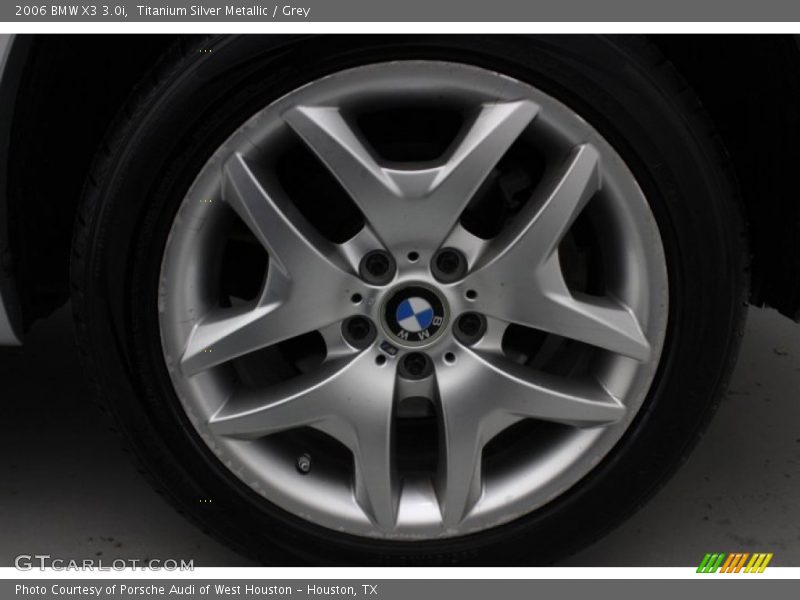 Titanium Silver Metallic / Grey 2006 BMW X3 3.0i