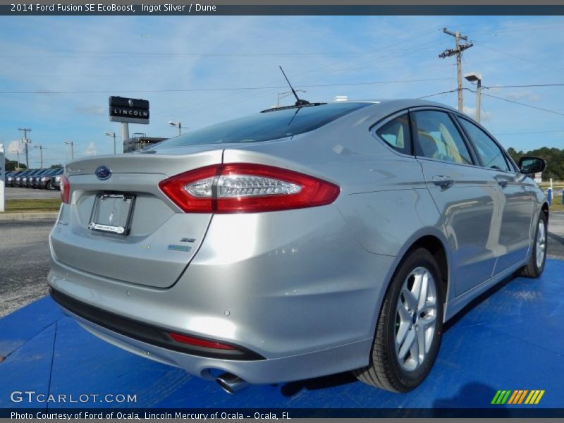 Ingot Silver / Dune 2014 Ford Fusion SE EcoBoost