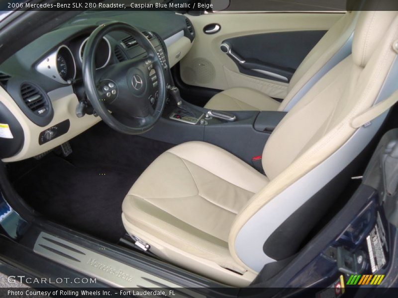 Caspian Blue Metallic / Beige 2006 Mercedes-Benz SLK 280 Roadster