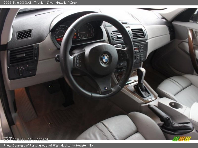 Titanium Silver Metallic / Grey 2006 BMW X3 3.0i