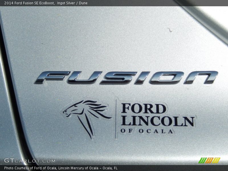 Ingot Silver / Dune 2014 Ford Fusion SE EcoBoost