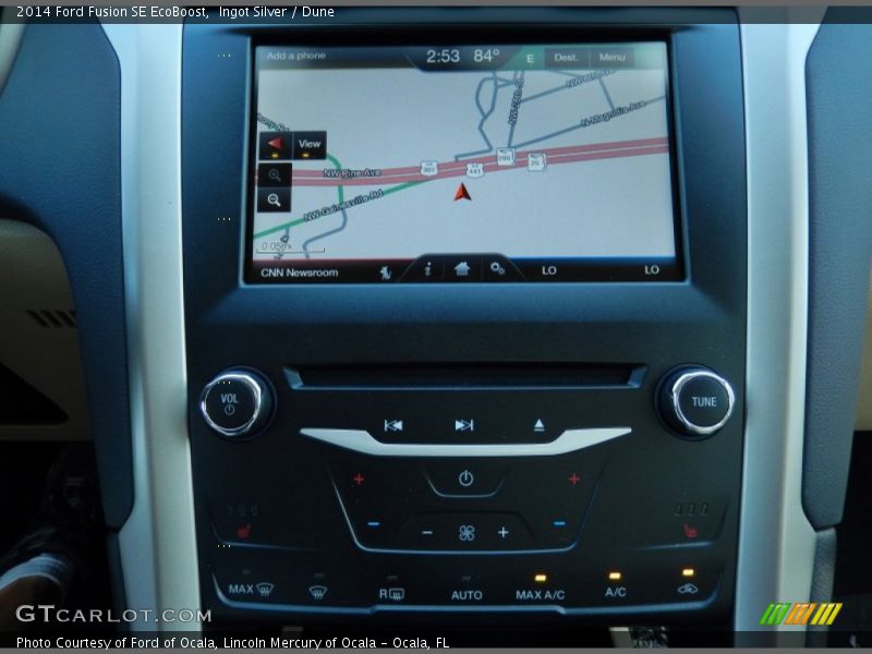 Ingot Silver / Dune 2014 Ford Fusion SE EcoBoost