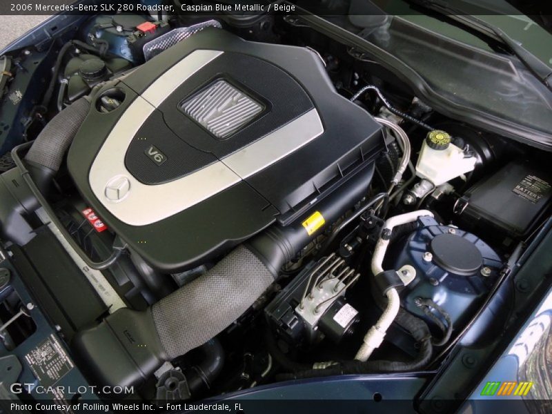 Caspian Blue Metallic / Beige 2006 Mercedes-Benz SLK 280 Roadster