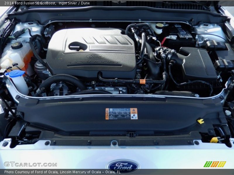Ingot Silver / Dune 2014 Ford Fusion SE EcoBoost