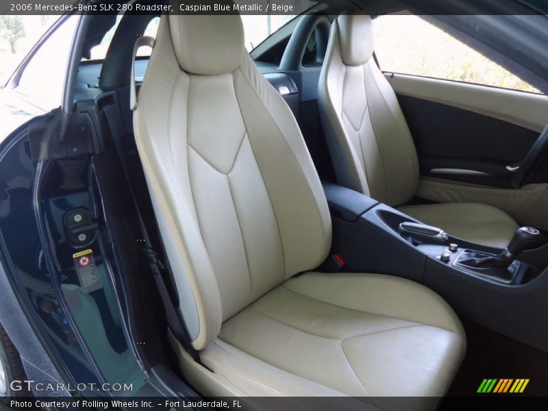 Caspian Blue Metallic / Beige 2006 Mercedes-Benz SLK 280 Roadster