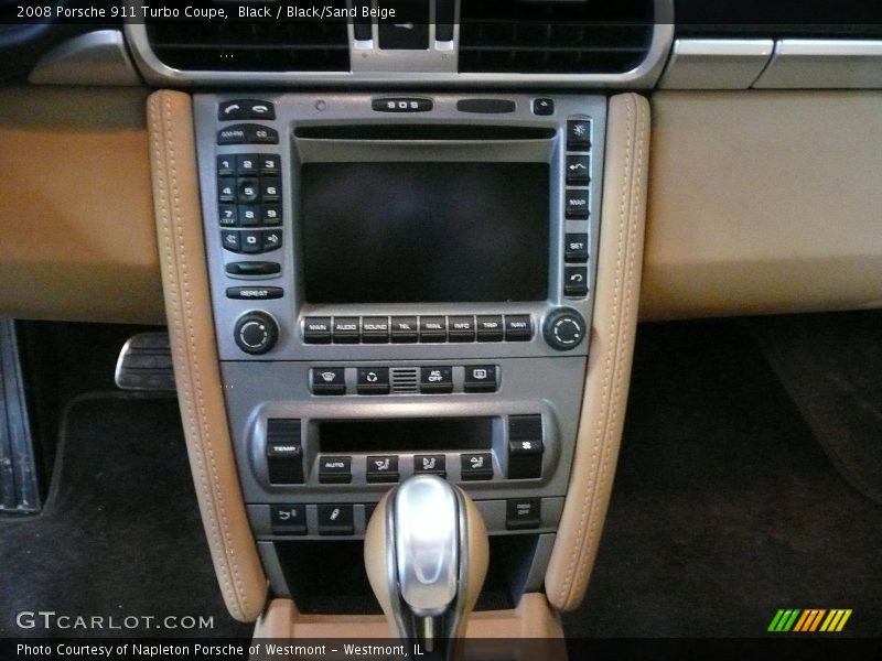 Black / Black/Sand Beige 2008 Porsche 911 Turbo Coupe