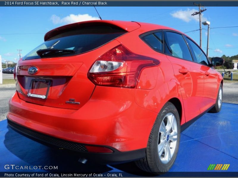 Race Red / Charcoal Black 2014 Ford Focus SE Hatchback