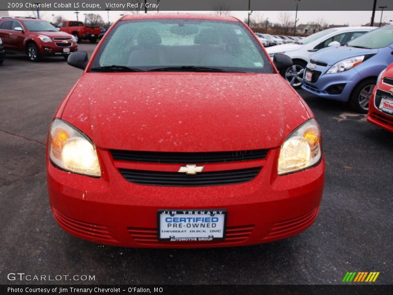 Victory Red / Gray 2009 Chevrolet Cobalt LS Coupe