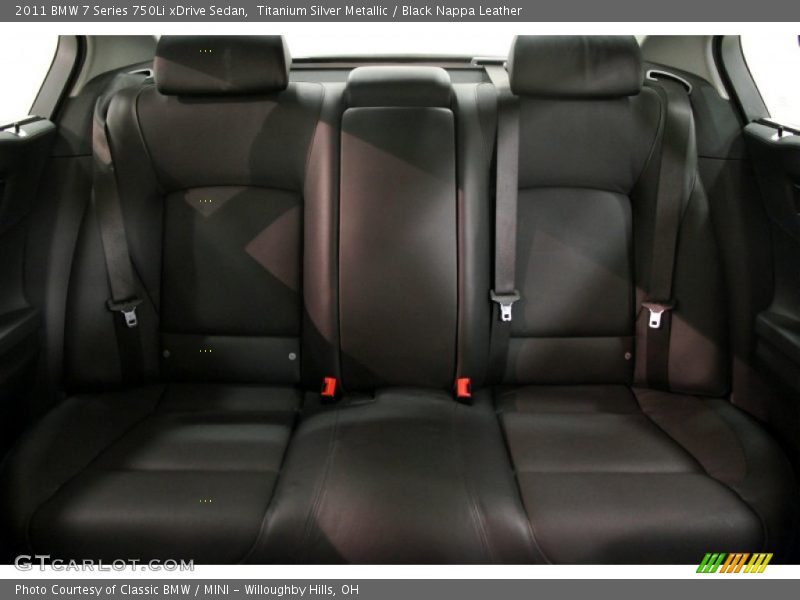 Rear Seat of 2011 7 Series 750Li xDrive Sedan