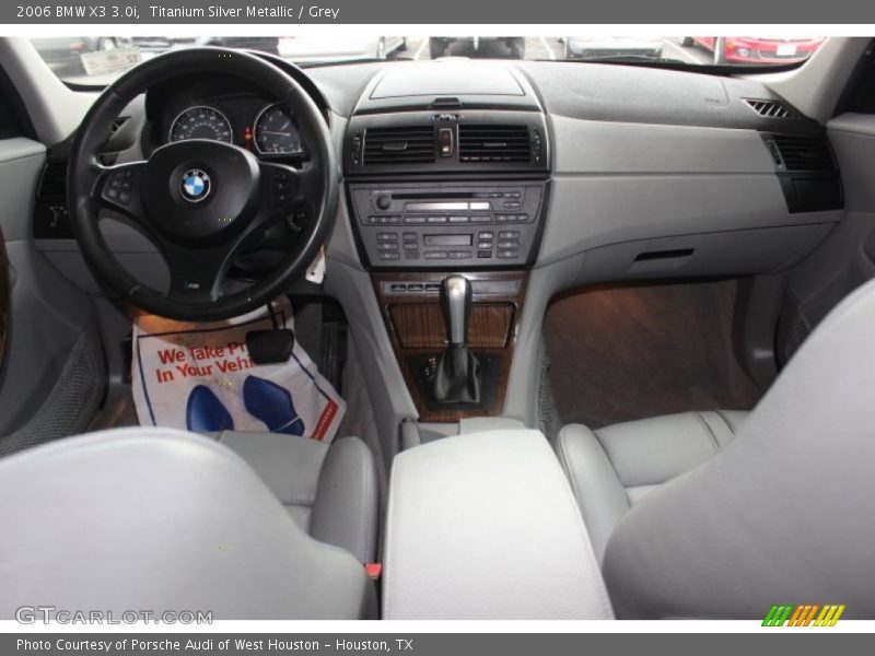 Titanium Silver Metallic / Grey 2006 BMW X3 3.0i