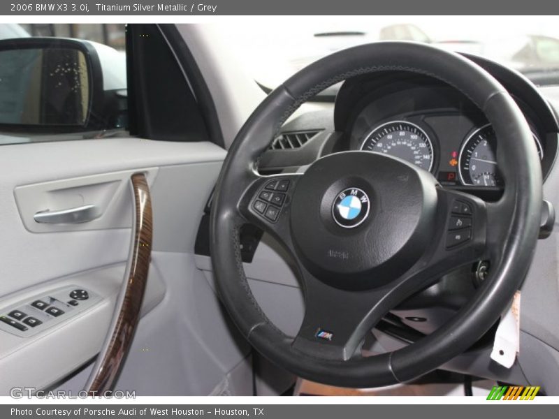 Titanium Silver Metallic / Grey 2006 BMW X3 3.0i