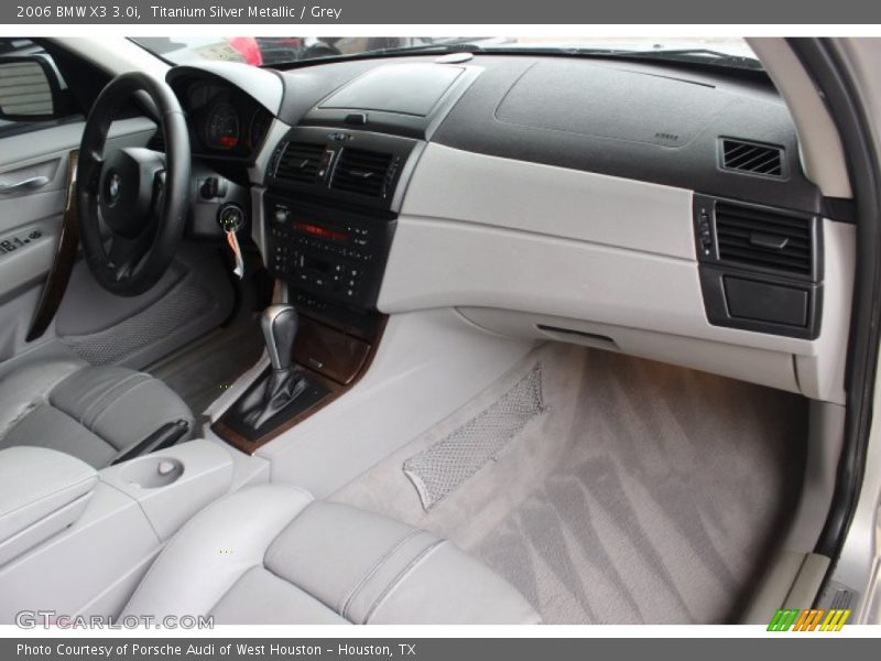 Titanium Silver Metallic / Grey 2006 BMW X3 3.0i