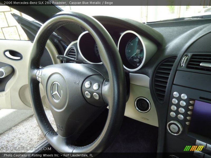 Caspian Blue Metallic / Beige 2006 Mercedes-Benz SLK 280 Roadster