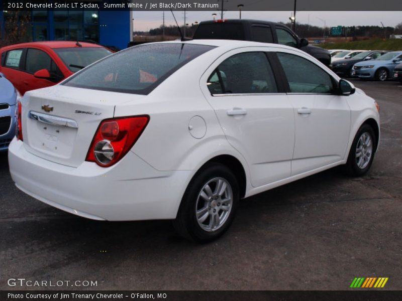 Summit White / Jet Black/Dark Titanium 2012 Chevrolet Sonic LT Sedan