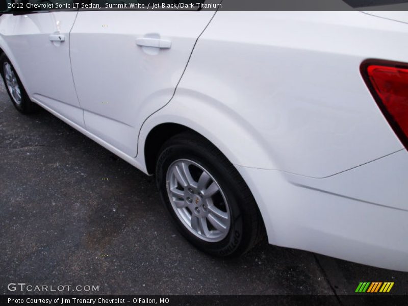 Summit White / Jet Black/Dark Titanium 2012 Chevrolet Sonic LT Sedan