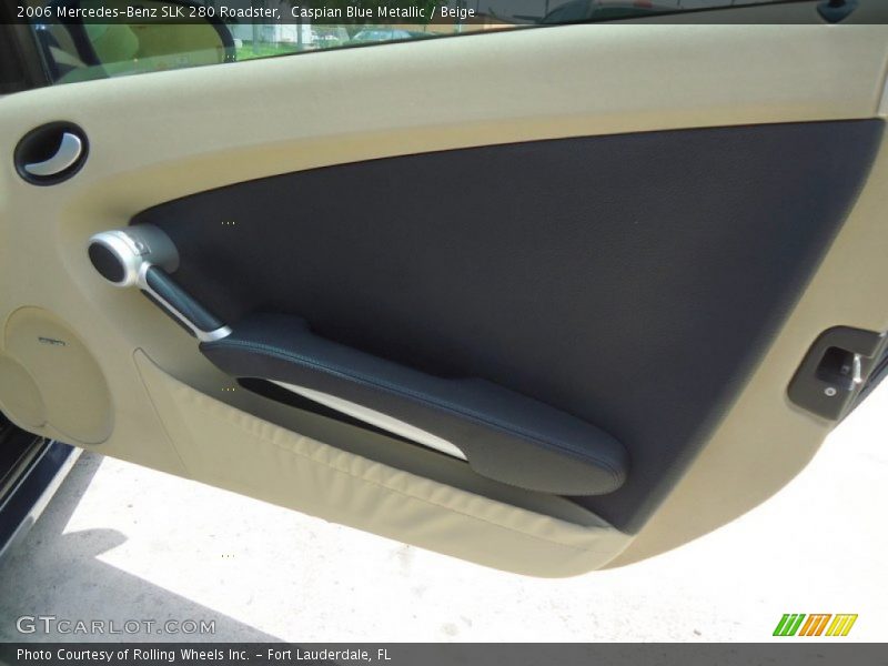 Caspian Blue Metallic / Beige 2006 Mercedes-Benz SLK 280 Roadster