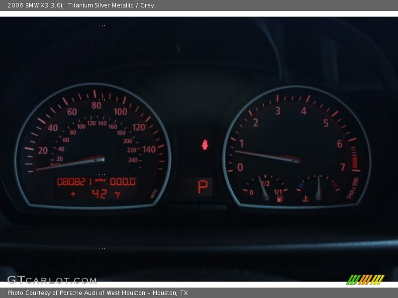 Titanium Silver Metallic / Grey 2006 BMW X3 3.0i