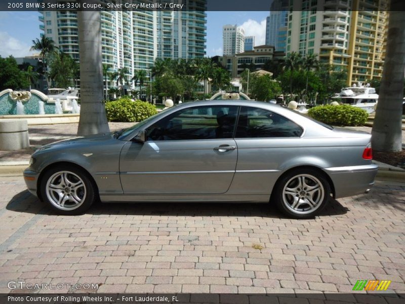 Silver Grey Metallic / Grey 2005 BMW 3 Series 330i Coupe