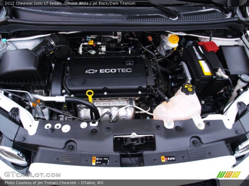 Summit White / Jet Black/Dark Titanium 2012 Chevrolet Sonic LT Sedan