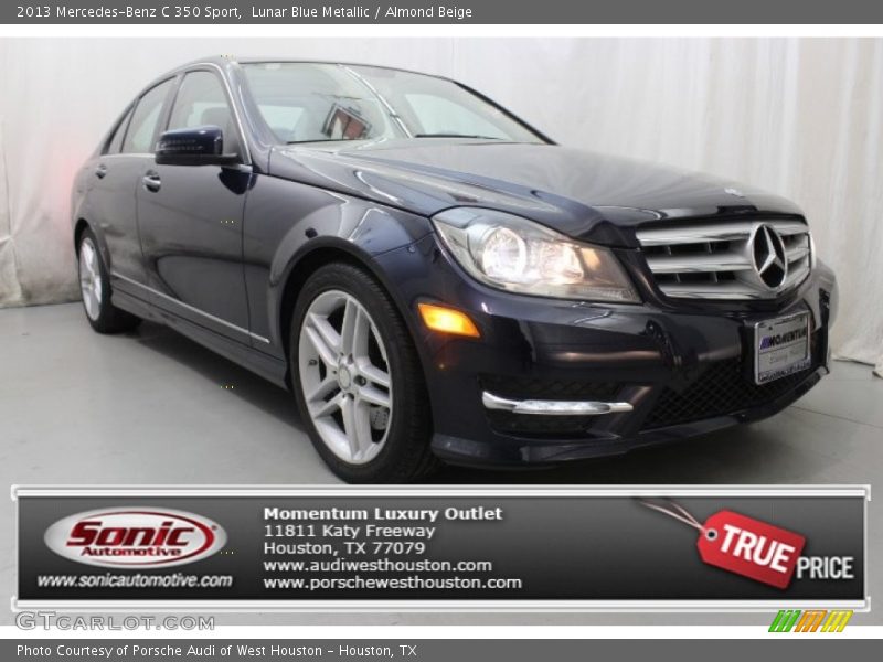 Lunar Blue Metallic / Almond Beige 2013 Mercedes-Benz C 350 Sport