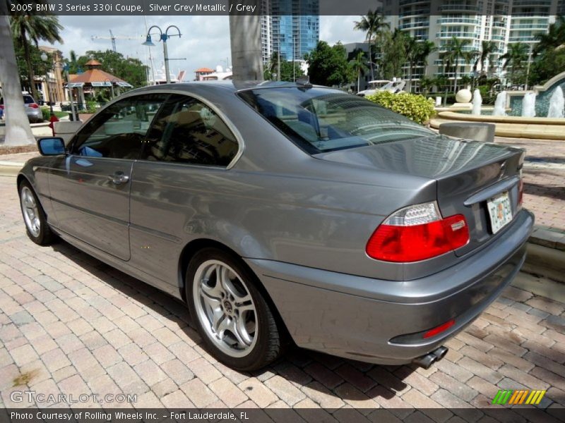 Silver Grey Metallic / Grey 2005 BMW 3 Series 330i Coupe