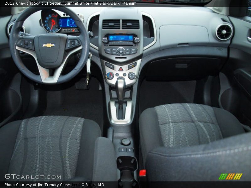 Summit White / Jet Black/Dark Titanium 2012 Chevrolet Sonic LT Sedan