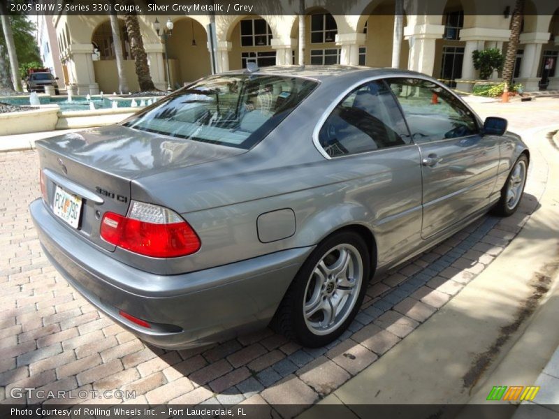 Silver Grey Metallic / Grey 2005 BMW 3 Series 330i Coupe
