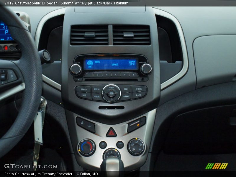 Summit White / Jet Black/Dark Titanium 2012 Chevrolet Sonic LT Sedan
