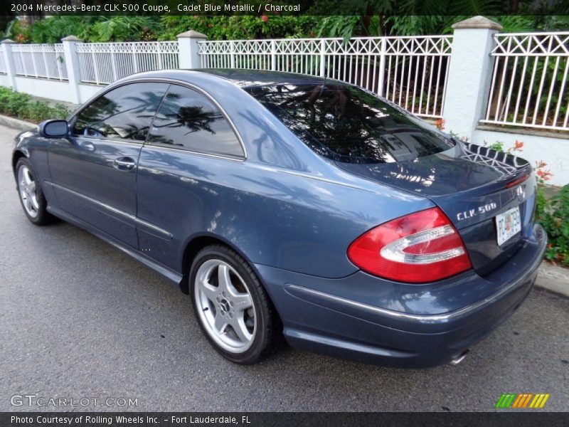 Cadet Blue Metallic / Charcoal 2004 Mercedes-Benz CLK 500 Coupe