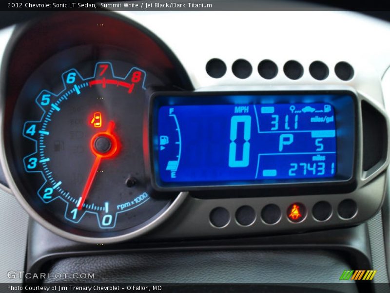 Summit White / Jet Black/Dark Titanium 2012 Chevrolet Sonic LT Sedan